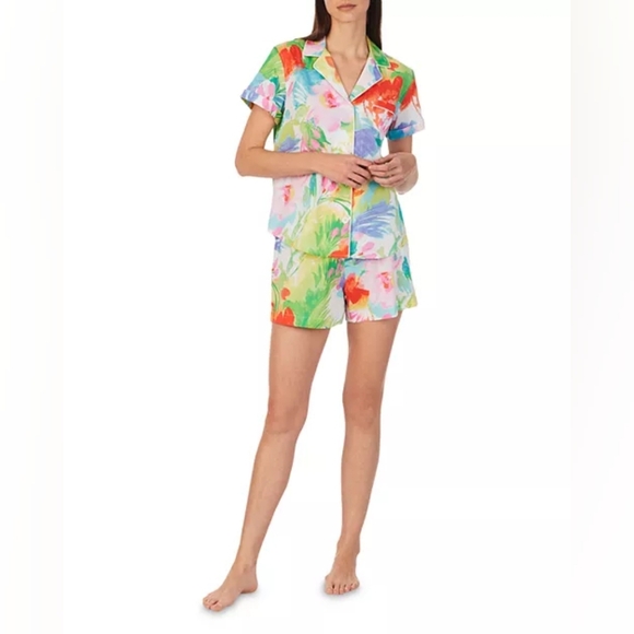 Ralph Lauren Short Sleeves Boxer Pajama Set Size Small - Picture 1 of 11